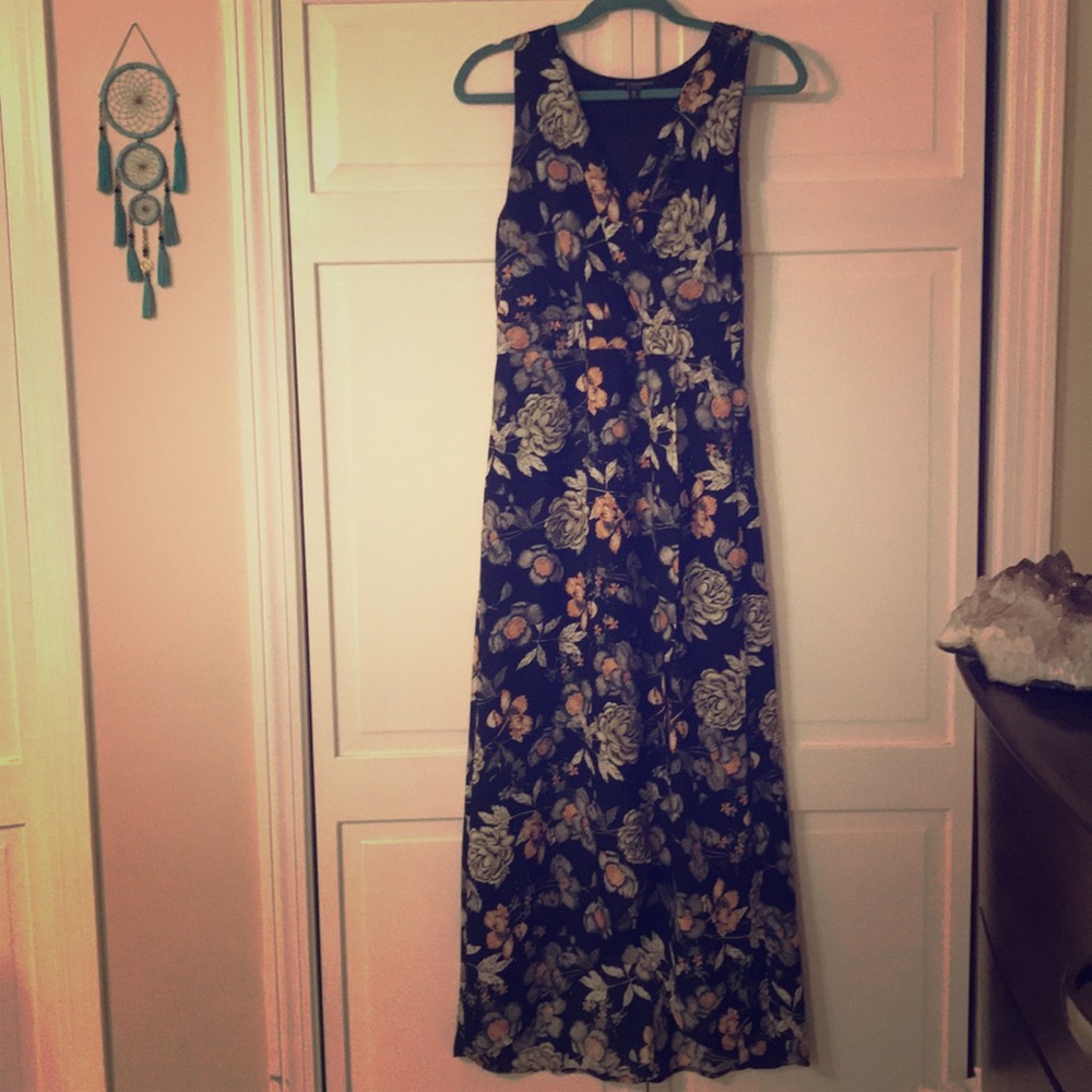 Floral Black Dress
